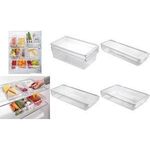 metaltex Frigo-System Organizer, klein, mit Deckel Farbe: transparent, Material: Polystyrene PS, Behälter - 1 Stück (235412000)