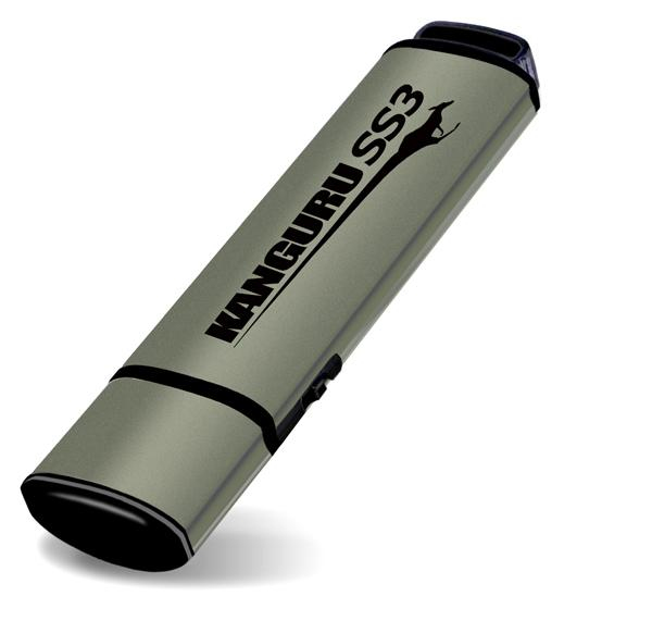 iStorage Kanguru SS3 128 GB USB 3.0 Aluminium