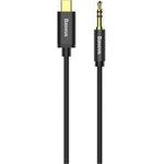 Baseus Yiven Series Audiokabel USB-C / 3,5-mm-Klinke 1,2 m, schwarz (CAM01-01)