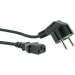 Schwaiger Schuko/C13 M/F 1.8m 1.8m Netzstecker Typ F C13-Koppler Schwarz (CK80531)