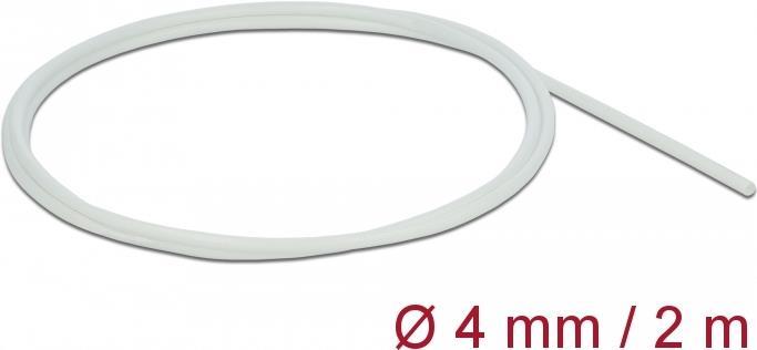 Delock Schutzschlauch Glasfasergeflecht 2 m x 4 mm weiß (18925)