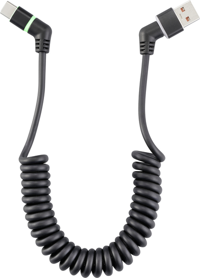 Renkforce USB-Ladekabel USB 2.0 USB-A Stecker USB-C Stecker Schwarz Steckkontakte (RF-6713690)