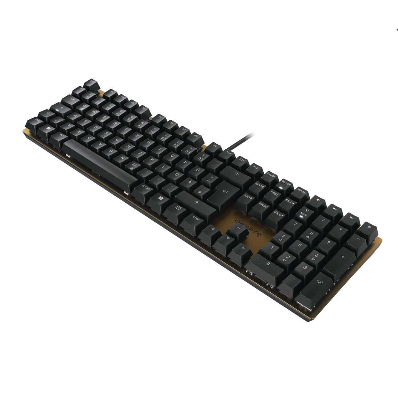 CHERRY KC 200 MX Mechanische USB-Tastatur QWERTZ Deutsch Schwarz - Bronze