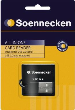 Soennecken Kartenleser 71660 USB 2.0 schwarz (71660)