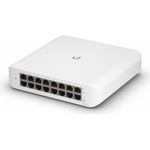 Ubiquiti UniFi Switch Lite USW-Lite-16-POE - Switch - managed - 16 x 10/100/1000 (8 PoE+) - Desktop, wandmontierbar - PoE+ (45 W)