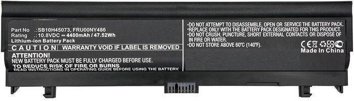 CoreParts Laptop Battery 48Wh Li-ion 10-8V 4400mAh Black 00NY488 - Batterie (00NY488-CP)