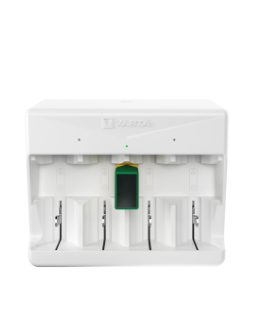 Varta Universal Charger Batterieladegerät für AA, AAA, C, D, 9V USB-C Weiß