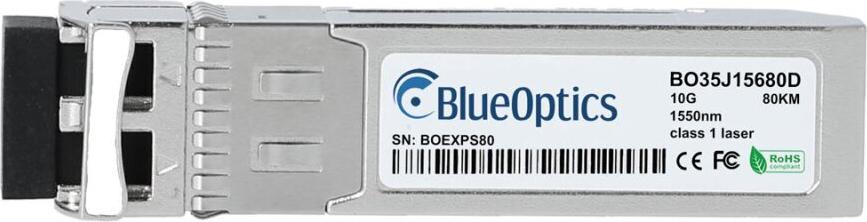 BlueOptics JW148A-BO SFP+ Transceiver 10GBASE-ZR 80 km LC-Duplex SMF 1550 nm DDM