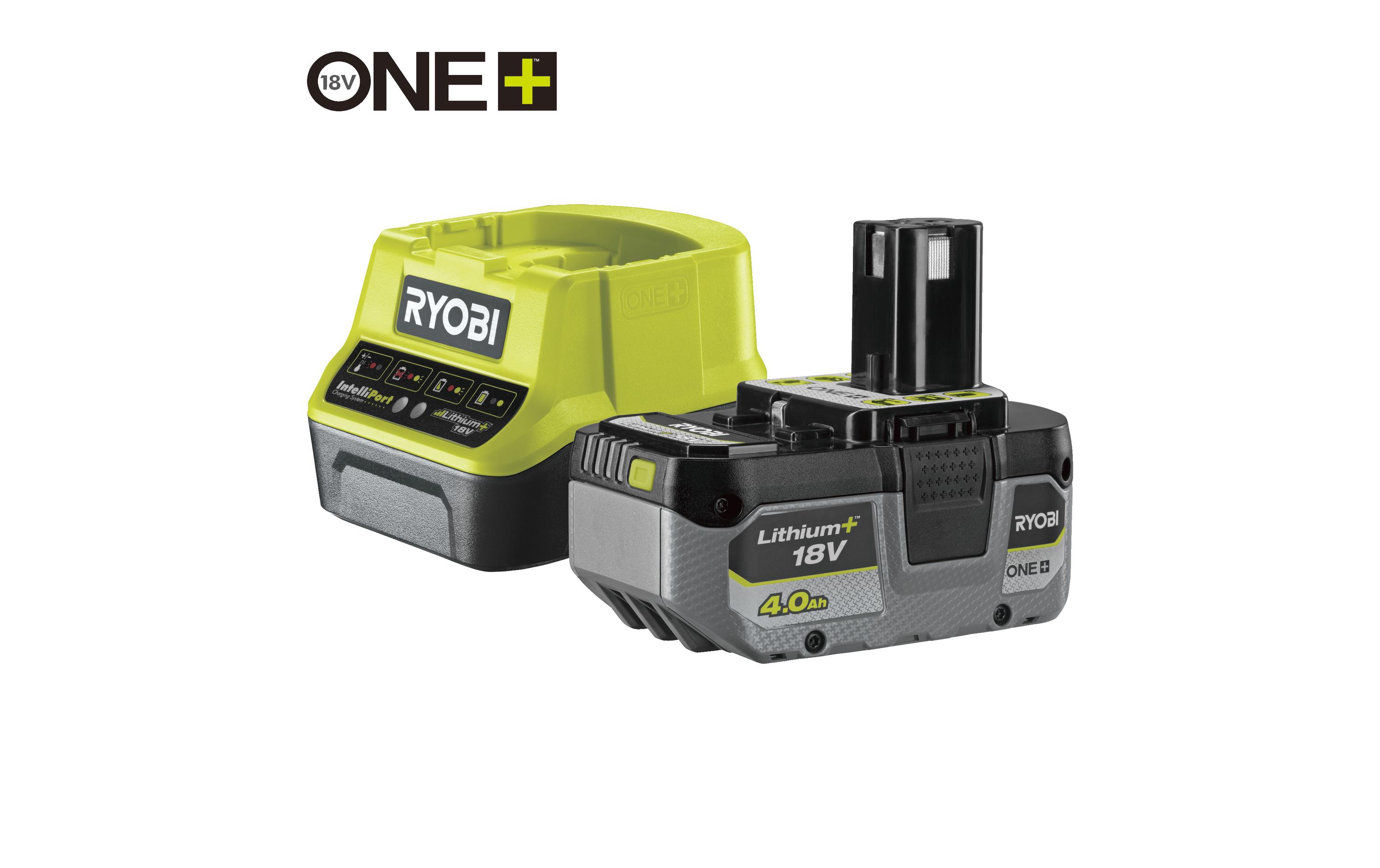 Ryobi ONE+ RC18120-140X Akku-Starter-Set 18 V 4 Ah Schwarz, Grau