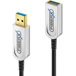 FiberX FX-I650-003 USB Kabel 3 m USB 3.2 Gen 1 (3.1 Gen 1) USB A Schwarz - Silber (FX-I650-003)
