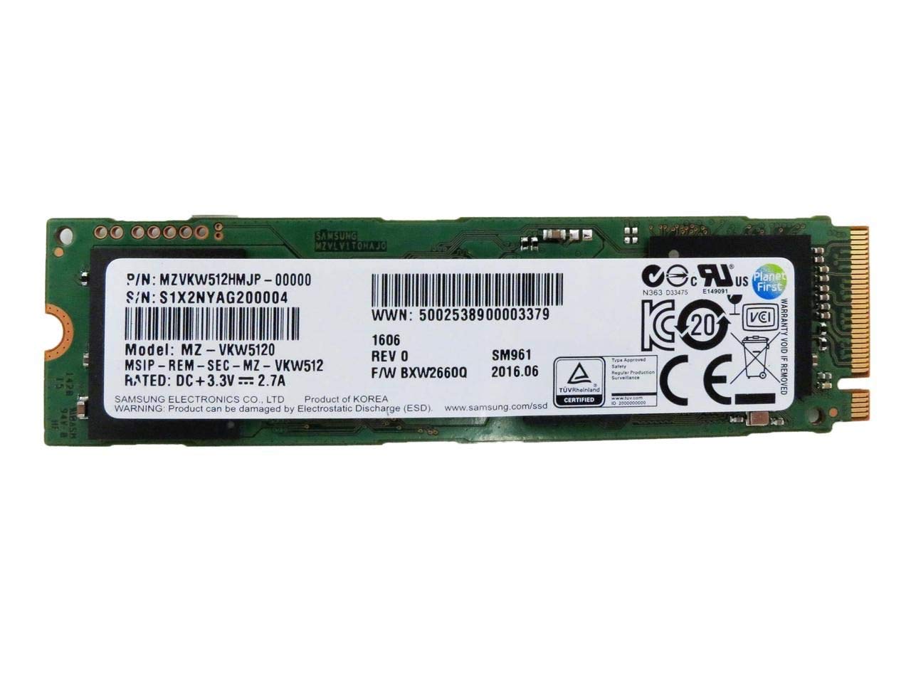 Lenovo THINKPAD 512GB PCIE NVME TLC OPAL M.2 SSD (4XB0N10300)