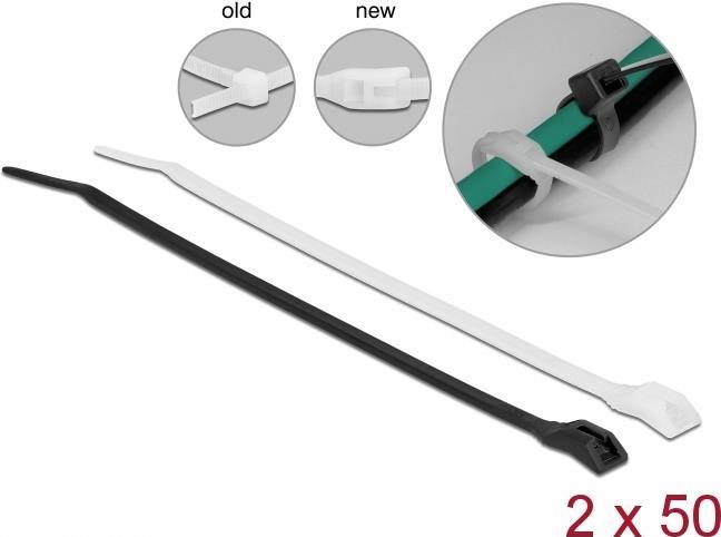 Delock Kabelbinder mit flachem Kopf (19500)