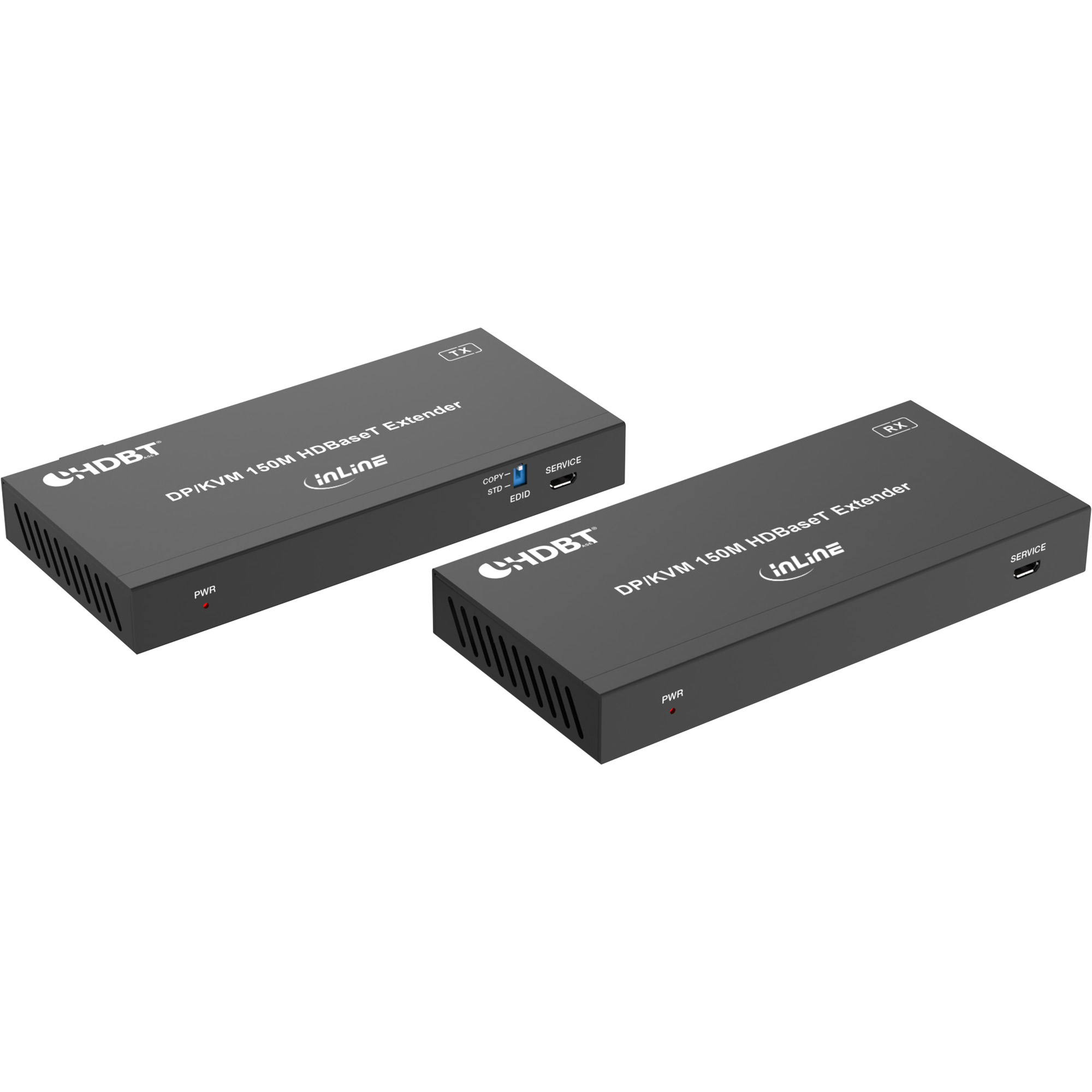 InLine KVM-Extender, DisplayPort 4K/60Hz, HDBaseT, 100 m, Set (57885N)
