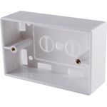 S/CONN maximum connectivity Netzwerk Adapter-Keystone-Aufputzgehäuse, weiß (08-10110)