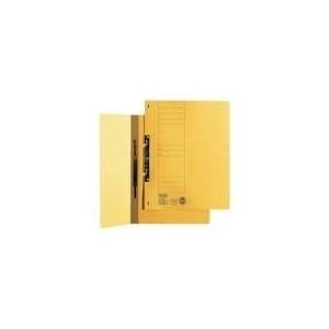 ELBA Einhakhefter aus Karton, gelb, kaufmännische Heftung halber Vorderdeckel, gepackt zu 50 Stück