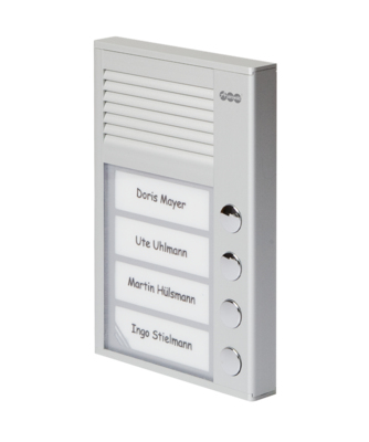 Auerswald TFS-Dialog 214 Türsprechanlage 4 Taster Aluminium