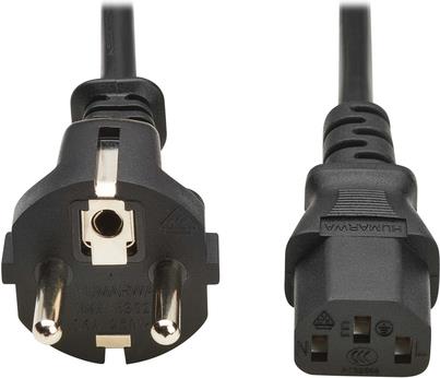 Eaton P054-02M-EU Stromkabel Schwarz 2 m CEE7/7 IEC C13 (P054-02M-EU)