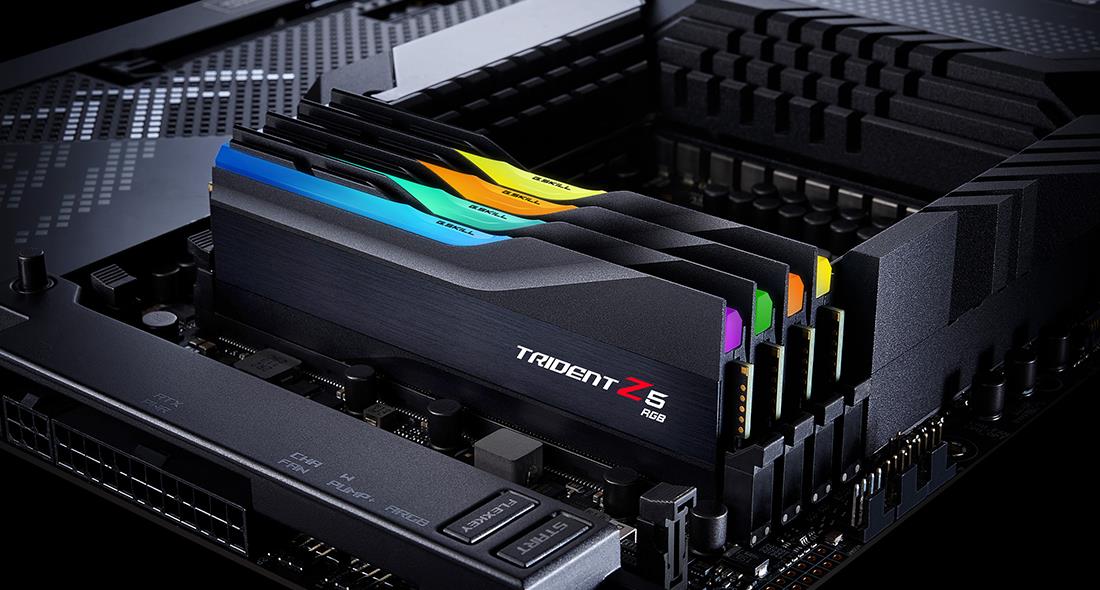 G.Skill Trident Z5 RGB DDR5 32 GB RAM 6000 MT/s CL36 Kit (2x16 GB) Schwarz
