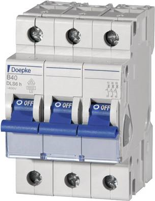 DOEPKE LS-Schalter B20A DLS-6H-B20-3-6-KA 6kA 3-polig 400V B-Charakteristik DLS-6H-B20-3-6-KA (09914114)