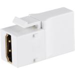 S/CONN maximum connectivity Netzwerk Adapter-Keystone Verbinder HDMI-A-Buchse 18Gbps, Winkel (08-10051)