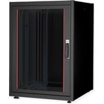 ROLINE 19 Zoll Netzwerkschrank Basic 22 800x800 BxT Glastür schwarz (26.21.0202)