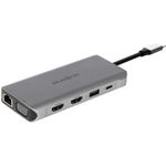Plusonic USB-C Docking Adapter/Hub 8in1 with HDMI/VGA/LAN/USB (PSUC0216)