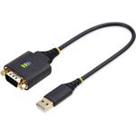 StarTech.com 1ft (30cm) USB to Serial Adapter Cable, COM Retention, RS232 (1P1FFC-USB-SERIAL)