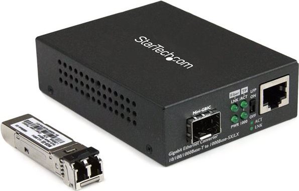 StarTech.com Gigabit Ethernet Glasfaser Medienkonverter (MCM1110MMLC)