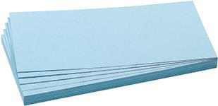 FRANKEN Moderationskarte, Rechteck, 205 x 95 mm, hellblau 100% Altpapier, 130 g/qm (UMZ 1020 18)