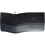 Cherry Desktop KC 4500 ERGO [FR] Ergonomic black geschwungene ergonomische Tastatur, kabelgebunden (JK-4500FR-2)