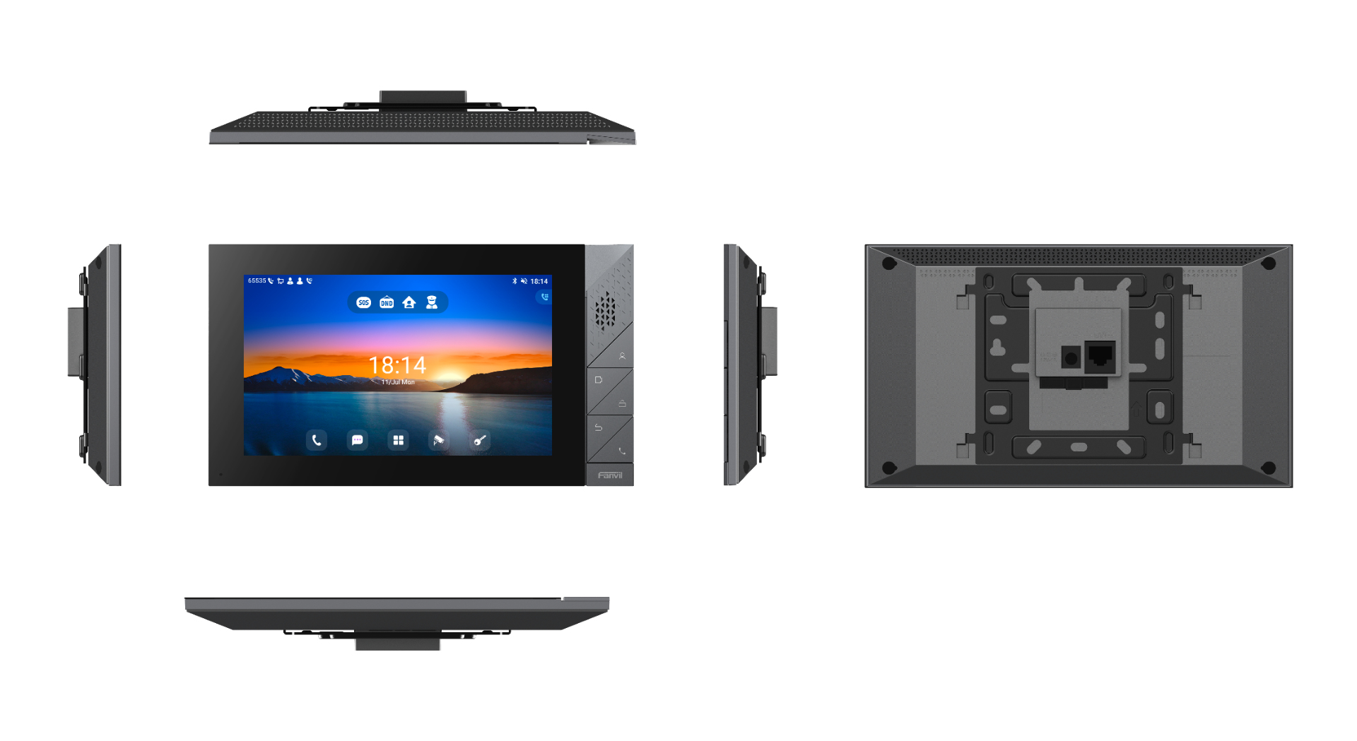 Fanvil i55A Video-Zugangssystem 7" LCD 1024 x 600 Edelstahl