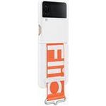 Samsung Silicone Cover with Strap für Galaxy Z Flip4, White (EF-GF721TWEGWW)