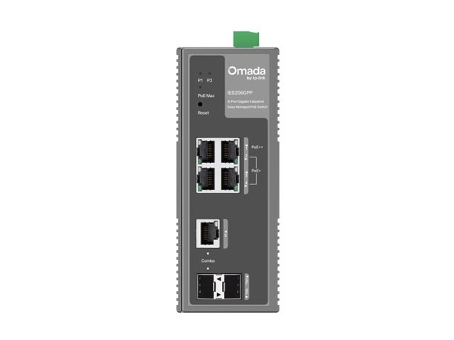 TP-Link Omada IES206GPP V1.6 Managed Gigabit Switch 6 Ports Schwarz