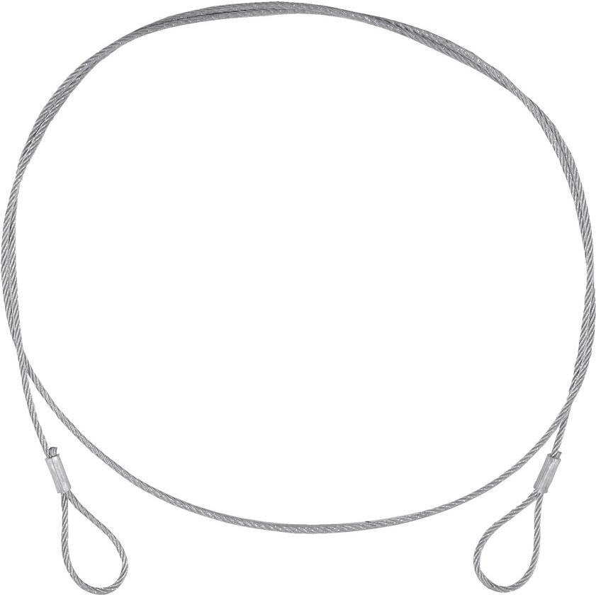 EUROLITE Stahlseil (SC) 900x3mm silber ohne Verbinder (58010421)