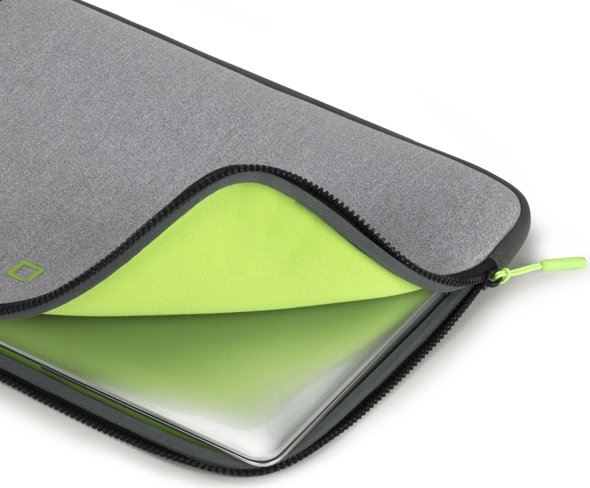 DICOTA Skin FLOW Notebook-Hülle 35,8 cm (14,1") Grau, Grün