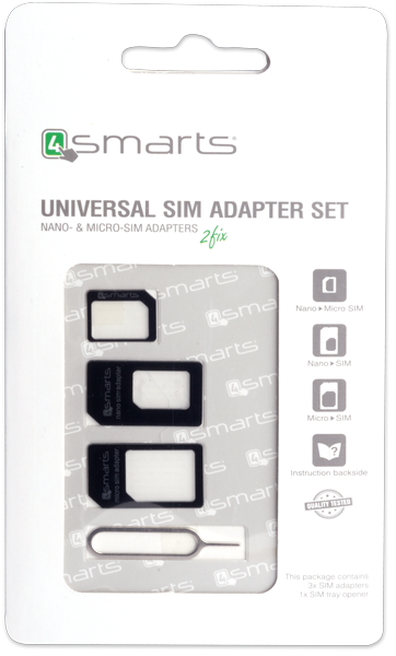 4smarts SIM Adapter Set 3 Stück (4S461369)