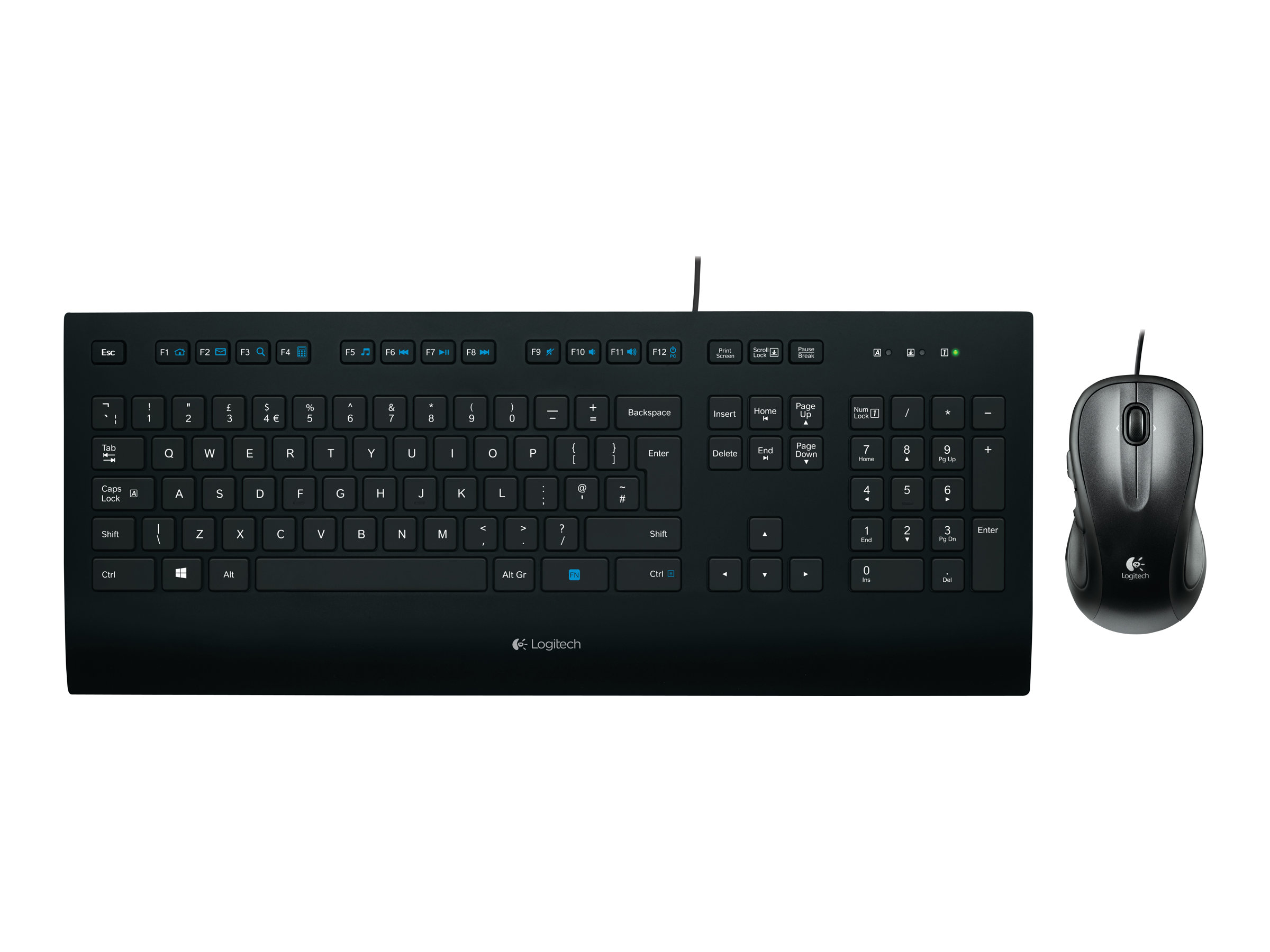 Logitech K280e USB Tastatur QWERTZ Deutsch Schwarz
