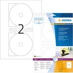 HERMA CD-Etiketten Maxi A4 Ø 116 mm weiß Papier matt blickdicht 20 St. (8624)