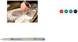 SAKURA Fineliner PIGMA MICRON 03, rot Strichstärke: 0,35 mm, Tinte: permanent, farb-, wasser- und - 1 Stück (XSDK0319)