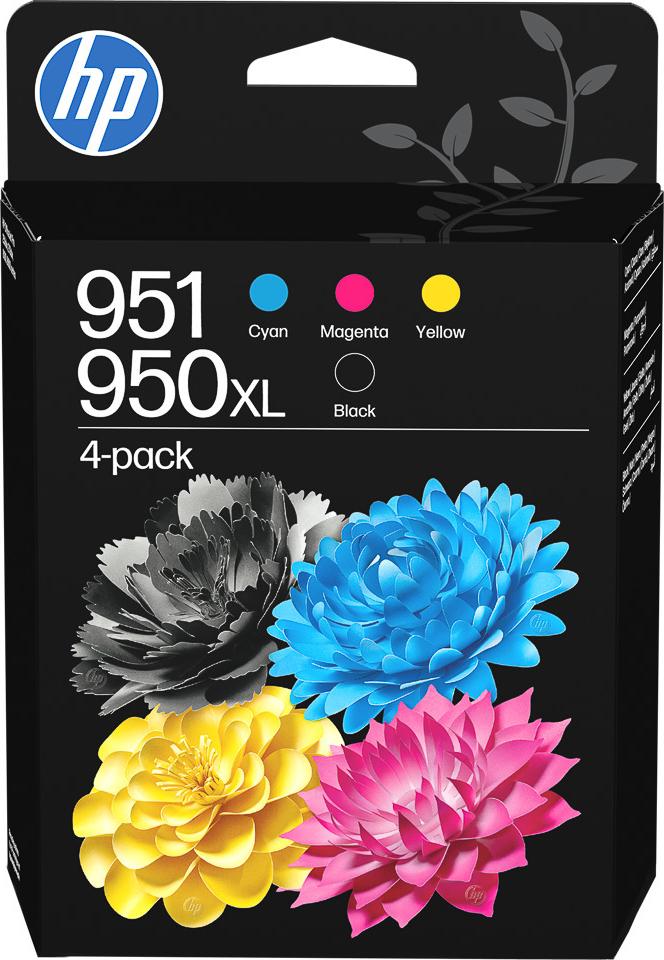 HP Inc. HP 951CMY/950XLBlk Ink Crtg Cmbo 4-Pk (C3WK1AE#LS1)
