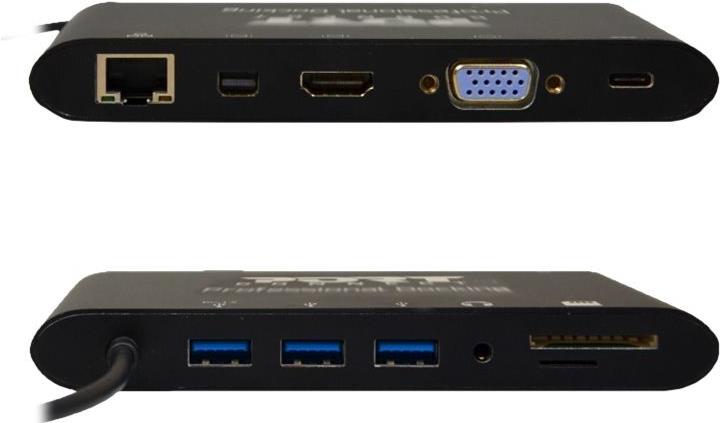 Port Designs PORT connect TRAVEL 1X4K ++ Dockingstation Schwarz