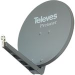 Televes S75QSD-G. Input frequenz-range: 10,7 - 12,75 GHz, Verstärkung dBi (bei Antennenkabel): 38,5 dBi. Gewicht: 8,5 kg. Produktfarbe: Graphit. Material: Aluminium (S75QSD-G)