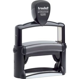 Trodat Professional 5205 Textstempel 68 x 24 mm 6-zeilig inkl. Stempelkissen Grün/Grau