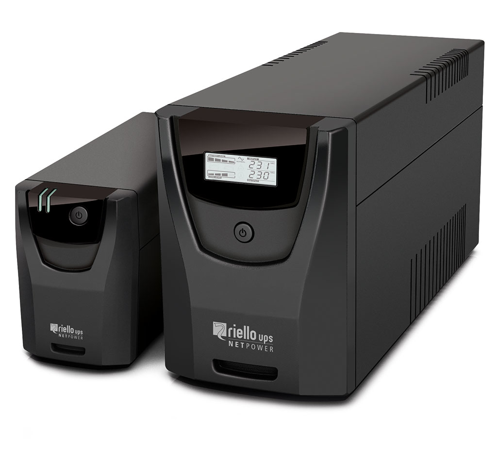 Riello UPS Net Power NPW 600 Line-Interactive USV-Anlage 600 VA / 360 W, 4x IEC C13, USB, Schwarz
