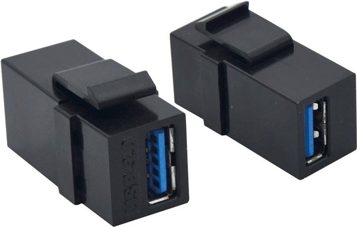 VALUE USB 3.0 Keystone Modul, schwarz (25.99.8207)