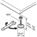 SCHROFF Nivellierfüsse - NIVELLIERFUESSE LABRACK 4STK (21190571)
