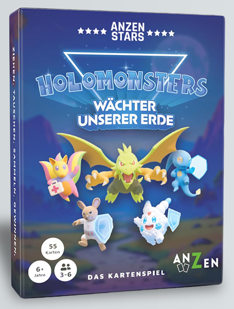 Anzen HOLOMONSTERS – Das Kartenspiel mit 55 Karten, Mehrfarbig
