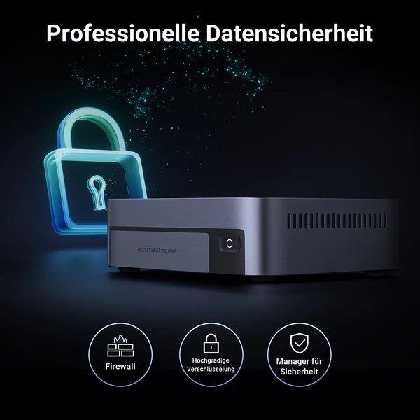Ugreen NASync DXP480T Plus 4-Bay NVMe NAS System Intel Core i5-1235U 8 GB RAM Grau