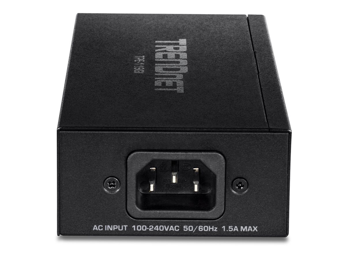 TRENDnet TPE-119GI Gigabit 4PPoE Power Injector 90W Schwarz