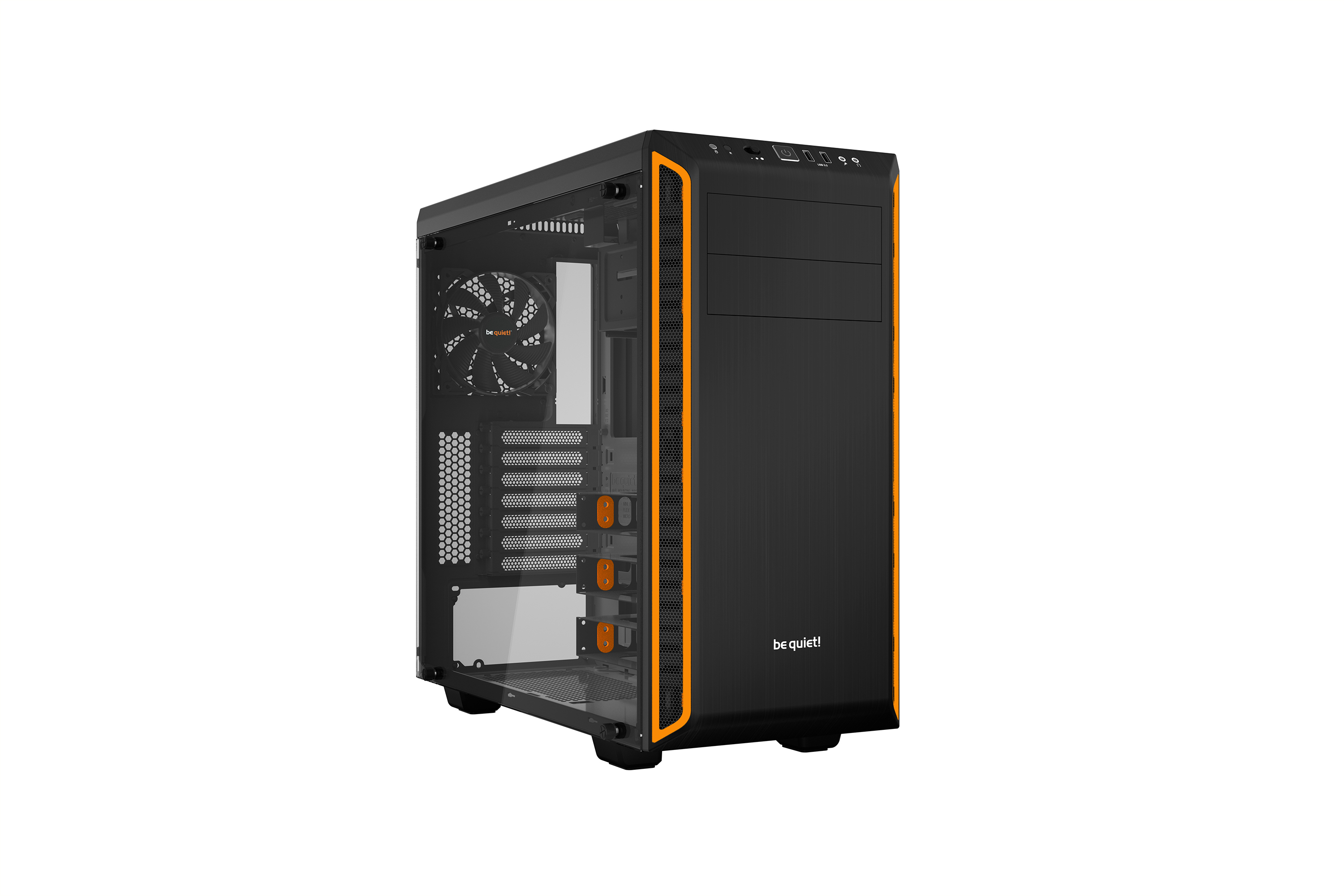be quiet! Pure Base 600 Window Midi-Tower Schwarz, Orange